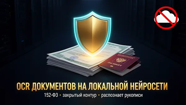 Распознавание документов (паспорт, водительское, диплом) в 1С через нейросеть